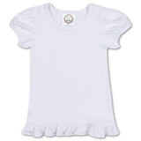 PREORDER Magically Inspired Short Sleeve Ruffle Tee - White - 2T