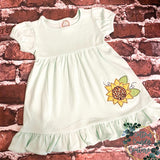 Mint Sunflower Dress - 12m