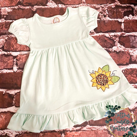 Mint Sunflower Dress - 12m