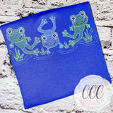 Frog Sketch Trio Royal Short Sleeve Tee - 4T
